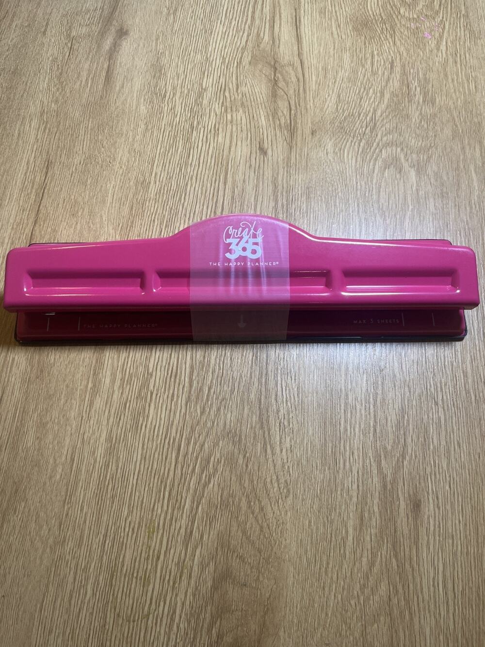 Create 365 Happy Planner Big Grand 11 Hole Punch Open Box PINK!